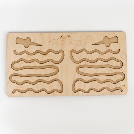 Puzzle interhemispheric board "Waves and a large spiral"-5