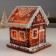 Souvenir Polystone Light "Gingerbread House with Patterns" 13x13x15 cm