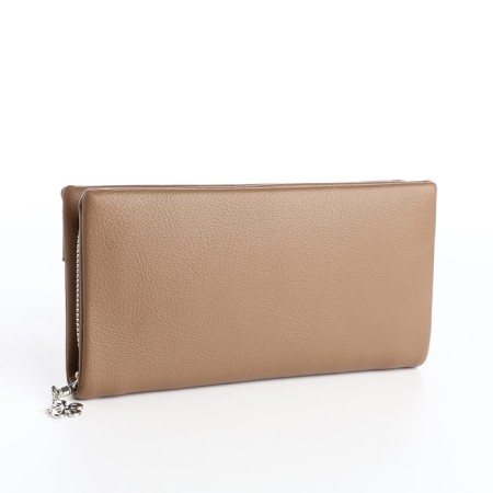 Women's wallet with lightning, beige color-1