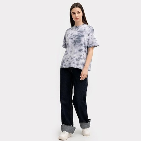 T -shirt female, gray color, size 50-2