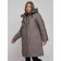 Coat insulated winter female, size 48, dark gray color
