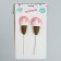 Topper "Ice Cream", in the set 2 pcs., Mix colors