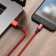 Cable Borofone BX54, microUSB - USB, 2.4 A, 1 m, nylon braid, red