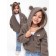 Children's jacket Amarobaby Bear, height 116 cm, brown color