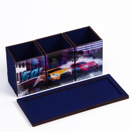 Organizer for the Office "Machine", 6.5 x 6.5 x 12.2 cm-4