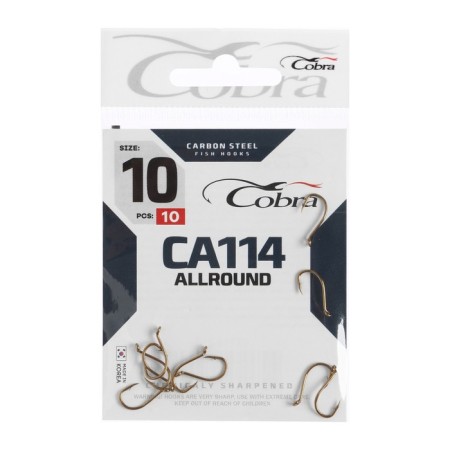 Cobra Allround hooks, series CA114, No. 10, 10 pcs.