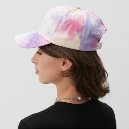 Women's cap Minaku "Tie-Dye", lilac color, rr 54-56-1
