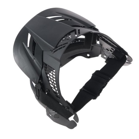 Glasses-mask for motorcycle driving, collapsible, transparent visor, visor, black color-3