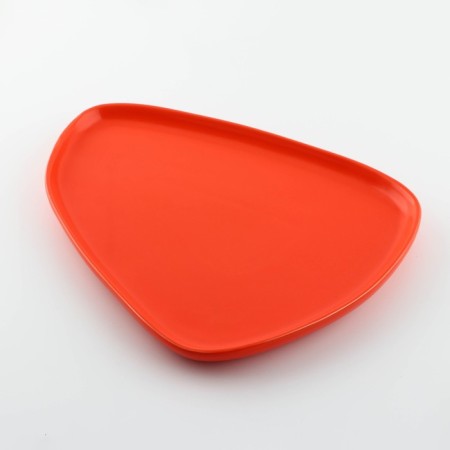Ceramic non -standard form “Orange”, 28 x 22 cm, Orange color-2