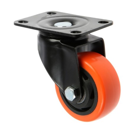 Furniture wheel CAPPIO, D = 75 mm, rotary, PVC coating
