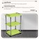 Cosmetological trolley, size 65 × 45 × 35 cm, green color