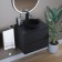 Sink uperwood Round, invoice, 34 cm, round, black