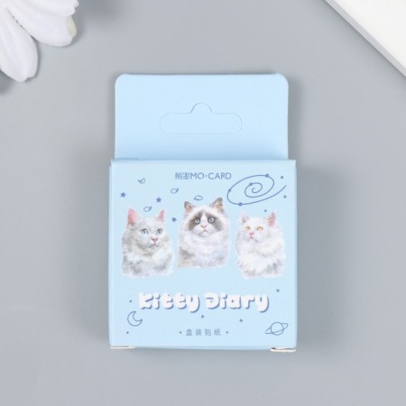 Stickers for creativity "cats" set 46 pcs 4.4x4.4x1.1 cm-3