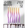 Candles for Cake "Serpentine", 12 pcs, gradient gold and purple