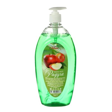 Liquid soap "Rainbow" apple, dispenser, 1 liter