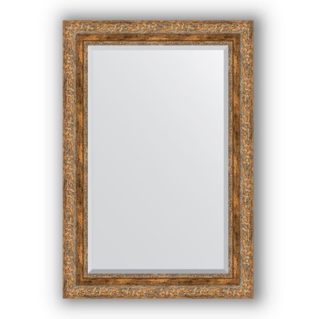 Mirror with fatset in the baguette frame - Antique bronze vignette 85 mm, 65 x 95 cm, evoForm
