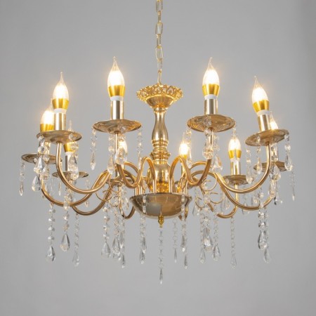 Sandra chandelier 10he14 40W gold 62x62x32 cm-1