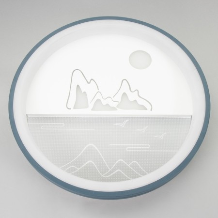 Luer with DPD "mountains" LED 160W dark blue-white 48.5x48.5x6.5 cm Bayerlux-7