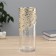 VAZA Glass “Milagros” Patterns top, 24x9 cm, transparent