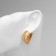 Earrings Metal "Chord" shell, waves, color gold