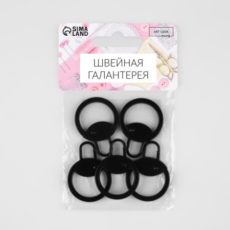 Poller for lightning, metal, 3.8 × 2.8 cm, 5 pcs, black color-3