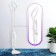Steam mop Kitfort KT-1049, 1300 W, 420 ml, cord 4.9 m, white