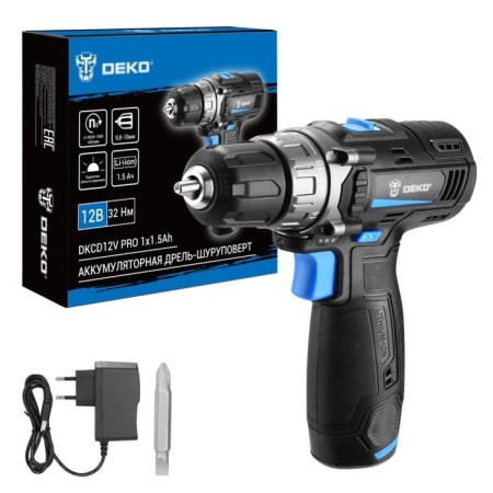 DRAST-SURVENT DEKO DKCD12V PRO, 12 V, 1.5 Ah, 400/1500 rpm, backlight
