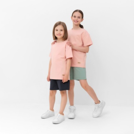 Kids (T -shirt, shorts) minku beige color/ graphite, height 134 cm-19