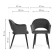 Stol on a metal frame Apr Metal/velor, black/blue 57x57x81 cm