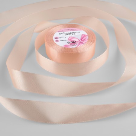 Satin tape, 25 mm × 23 ± 1 m, pale first-item # 07