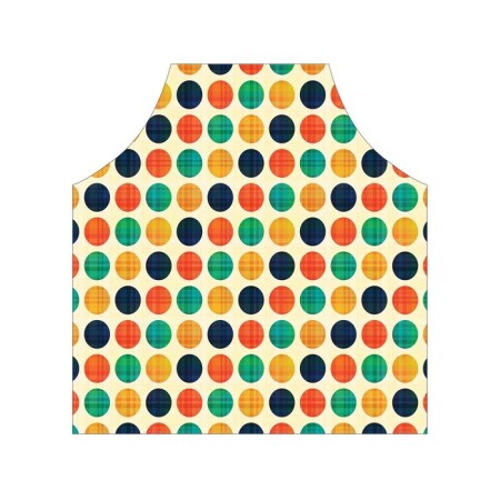 Apron of a kitchen with a photo print "Color combination with circles", adjustable, size OS-2