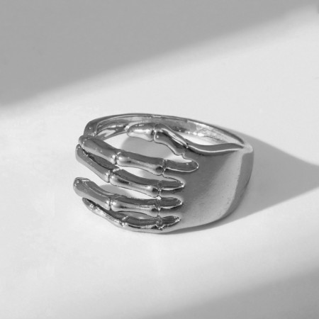 Ring "Skeleton" brush, color silver, dimensionless-2