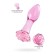 Anal sleeve Sexus Glass, Glass, Pink, 12.6 cm