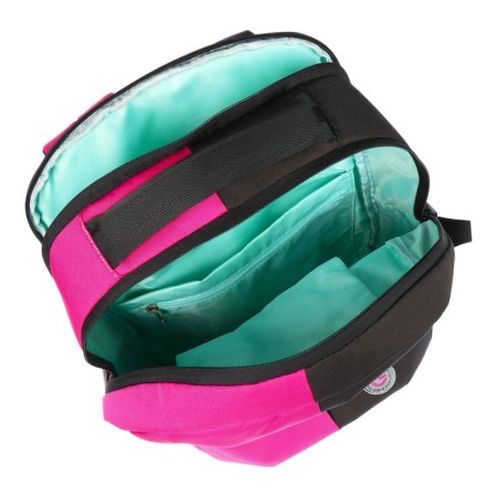 Youth backpack 42 x 28 x 14 cm, Grizzly, laptop department, black/pink-7