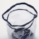 Cosmetic bag on the cord, the color is blue/transparent