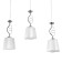 Economic light Martina 3x40W E27 Chrome 60x14x65 (31) cm