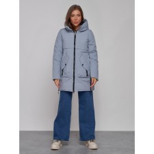 Winter jacket female, size 46, blue color