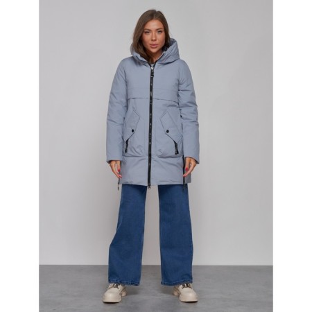 Winter jacket female, size 46, blue color