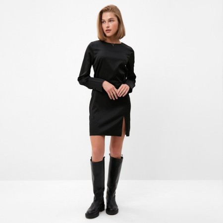 Women's dress Minaku: Silk pleasure Black color, rr 42-1