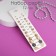 Pusets 12 pairs Onear, romance, white-gray color in gold