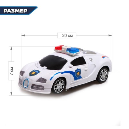 Robot radio -controlled "policeman", transforms, light and sound effects-1