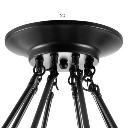 Crusader "Filament" 8he27 Black 80x80x45cm Bayerlux-4