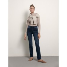 Джинсы женские с высокой посадкой Conte Elegant Straight Leg, размер L, цвет blue black
