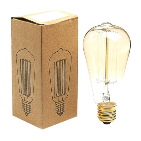 Incandescent lamp Vintage "Retro", ST64, 40 W, E27, 230 V, 145x64 mm, warm white-2
