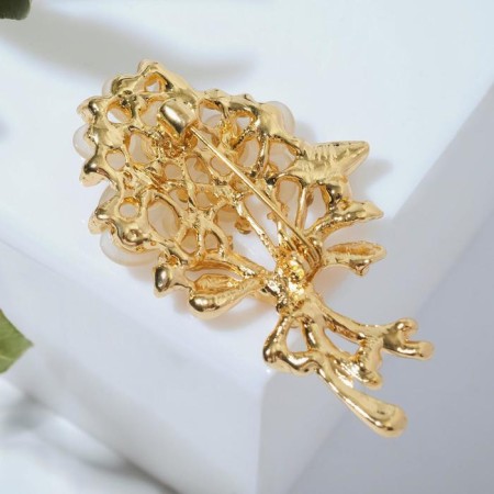 Book "Bouquet" Verba, white color in gold-1