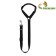 Leash with a universal penalment, width 2.5 cm, black