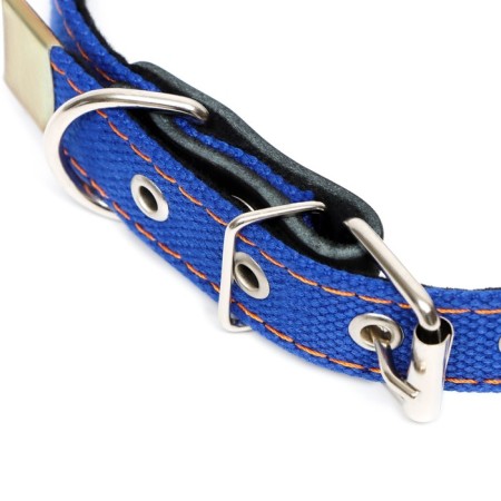 Sprinkle collar with lining, 57 x 2.5 cm, Osh 35-45 cm, blue-2