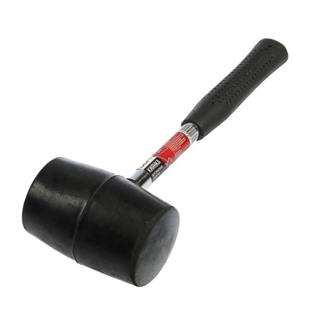 Kiyanka scrap, metal rubberized handle, black rubber, 700 g