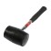 Kiyanka scrap, metal rubberized handle, black rubber, 700 g