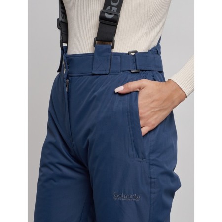Semi-combinezone ski insulated female winter, size 50, dark blue color-8